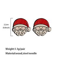 Fashion Cartoon Character Wood Handmade Unisex Earrings 1 Pair main image 5
