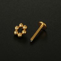 Fashion Solid Color Stainless Steel Plating Lip Stud 1 Piece main image 2