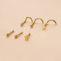 Fashion Geometric Star Stainless Steel Plating Nose Studs main image 4