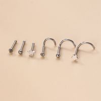 Fashion Geometric Star Stainless Steel Plating Nose Studs main image 3