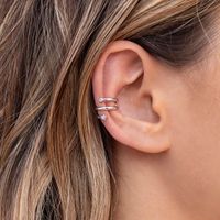 Fashion Star Alloy Zircon Women's Ear Clips 1 Pair main image 3
