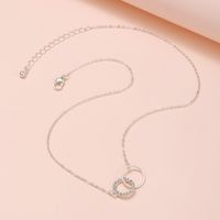 Fashion Round Alloy Inlay Artificial Gemstones Women's Pendant Necklace 1 Piece main image 6