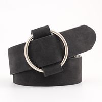 Casual Round Pu Leather Iron Women'S Leather Belts sku image 3