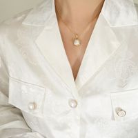 Collar De Perlas De Imitación Blanco Y Negro sku image 1