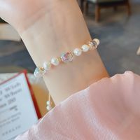 Fashion Round Pearl Beaded Bracelets 1 Piece sku image 1