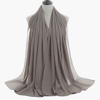 Fashion Solid Color Chiffon Printing Chiffon Scarves sku image 51