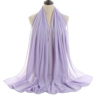 Women's Fashion Solid Color Chiffon Winter Scarves sku image 2