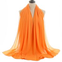 Women's Fashion Solid Color Chiffon Winter Scarves sku image 16