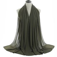 Women's Fashion Solid Color Chiffon Winter Scarves sku image 19