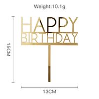 Birthday Letter Arylic Party Cake Decorating Supplies 1 Piece sku image 6