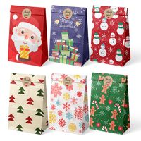 Christmas Cute Cartoon Paper Christmas Gift Wrapping Supplies 1 Piece sku image 4