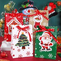 عيد الميلاد شجرة عيد الميلاد بابا نويل ورق حزب، حفلة لوازم تغليف الهدايا 1 قطعة main image 4