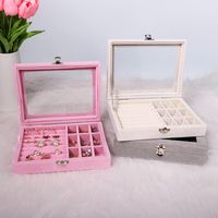 Fashion Solid Color Flannel Jewelry Boxes 1 Piece main image 1