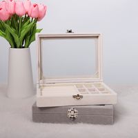 Fashion Solid Color Flannel Jewelry Boxes 1 Piece main image 3
