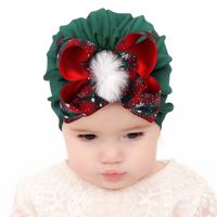 Children Unisex Fashion Bow Knot Snowflake Baby Hat main image 1