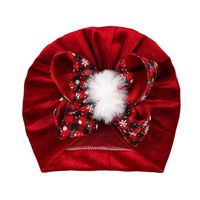 Children Unisex Fashion Bow Knot Snowflake Baby Hat main image 5