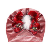 Children Unisex Fashion Bow Knot Snowflake Baby Hat sku image 7
