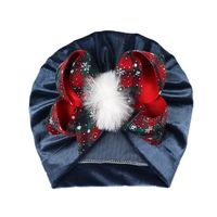 Children Unisex Fashion Bow Knot Snowflake Baby Hat sku image 1