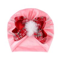 Children Unisex Fashion Bow Knot Snowflake Baby Hat sku image 5