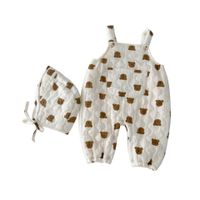 Cute Plaid Bear Cotton Baby Rompers main image 4