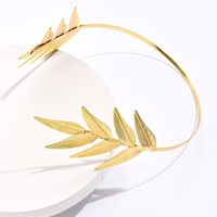 Simple Style Leaf Alloy Hair Band 1 Piece main image 4
