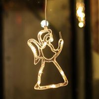 Christmas Fashion Santa Claus Heart Shape Elk Pc Plastic Indoor Lightings 1 Piece sku image 10
