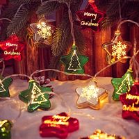 Christmas Fashion Christmas Tree Star Snowflake Plastic Copper Wire Party String Lights 1 Piece main image 4