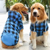 Fashion Polyester Plaid Solid Color Pet Clothing 1 Piece main image 4