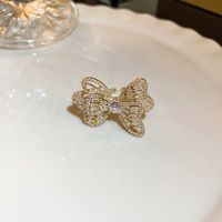 Elegant Lady Heart Shape Butterfly Alloy Inlay Zircon Women's Open Rings sku image 31