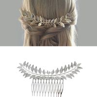 Fashion Leaf Alloy Hollow Out Hair Combs sku image 2