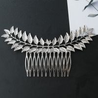 Fashion Leaf Alloy Hollow Out Hair Combs main image 2