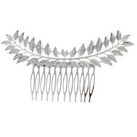 Fashion Leaf Alloy Hollow Out Hair Combs main image 3