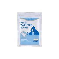 Pet Wash-free Non-woven Gloves Cat Dog Cleaning Removal Hair Wipes sku image 1