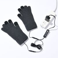 Fashion Solid Color Knit Gloves main image 3