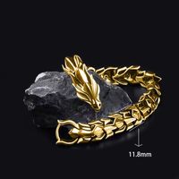 Punk Dragon Alloy Plating Men's Bracelets sku image 8