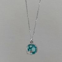 Fashion Mermaid Fish Tail Alloy Plating Artificial Gemstones Women's Pendant Necklace 1 Piece sku image 1