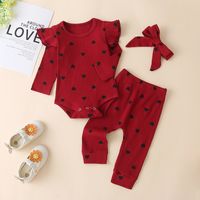 Fashion Polka Dots 100% Cotton Baby Clothing Sets sku image 12