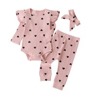 Fashion Polka Dots 100% Cotton Baby Clothing Sets sku image 14