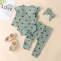 Fashion Polka Dots 100% Cotton Baby Clothing Sets sku image 19