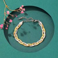 Großhandel Retro Geometrisch Einfarbig Titan Stahl Überzug Halskette sku image 3