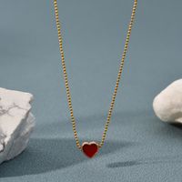 Fashion Heart Shape Alloy Plating Women's Pendant Necklace 1 Piece main image 3