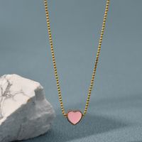 Fashion Heart Shape Alloy Plating Women's Pendant Necklace 1 Piece main image 5