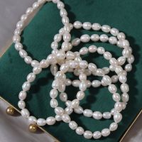 Simple Style Solid Color Pearl Beaded Bracelets 1 Piece main image 2