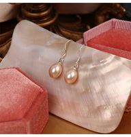 Elegant Geometric Pearl Sterling Silver Drop Earrings 1 Pair sku image 2