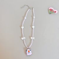 Cute Heart Shape Beaded Beaded Artificial Pearls Women's Necklace sku image 3