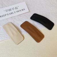 Fashion Solid Color Pu Leather Hair Clip main image 5
