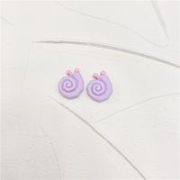 Simple Style Animal Heart Shape Plastic Epoxy Women's Ear Studs 1 Pair main image 4