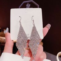 Moda Forma De Corazón Nudo De Lazo Cobre Embutido Circón Pendientes De Gota 1 Par sku image 50