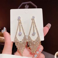 1 Pair Sweet Heart Shape Butterfly Bow Knot Inlay Copper Artificial Pearls Rhinestones Earrings sku image 94
