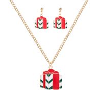 Simple Style Santa Claus Alloy Plating Women's Earrings Necklace 1 Set main image 5